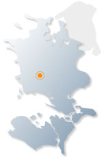 Kort over Region Sjælland