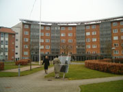 Foto af etagebebyggelsen Solgården