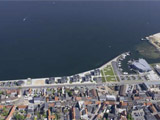 Luftfoto af Middelfart havn